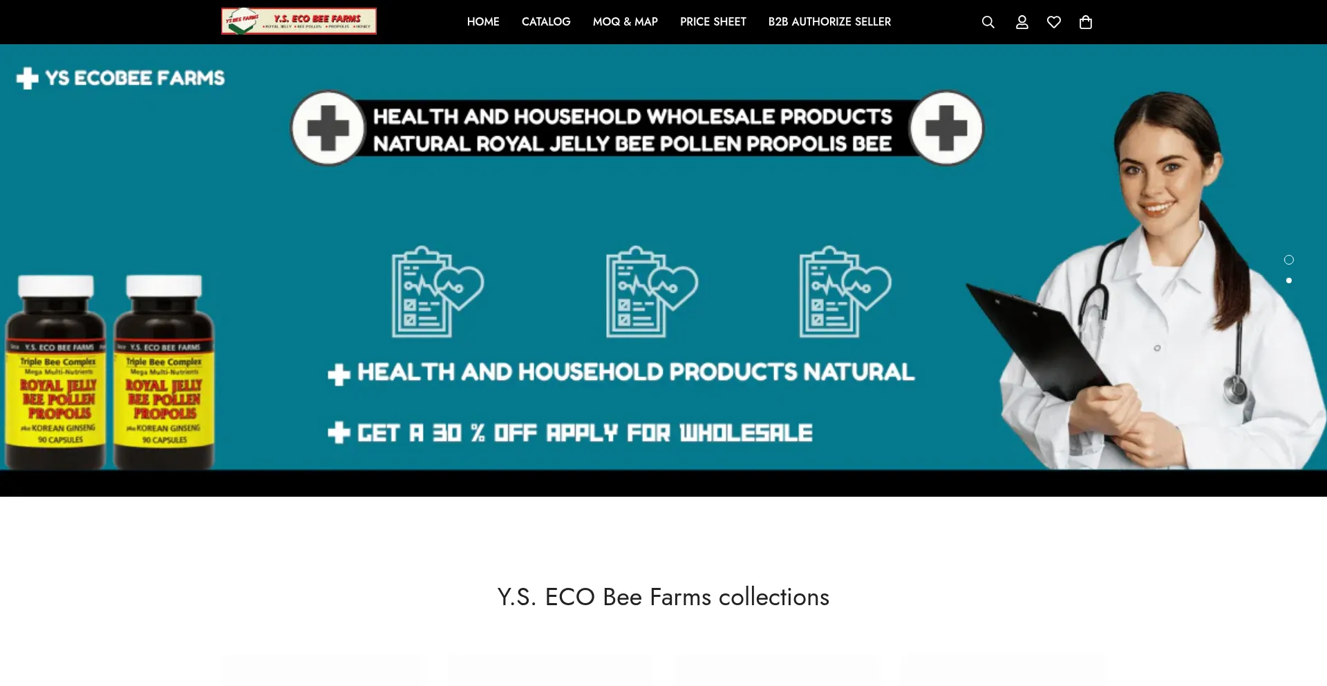 Website screenshot of Ysecobeefarms.com