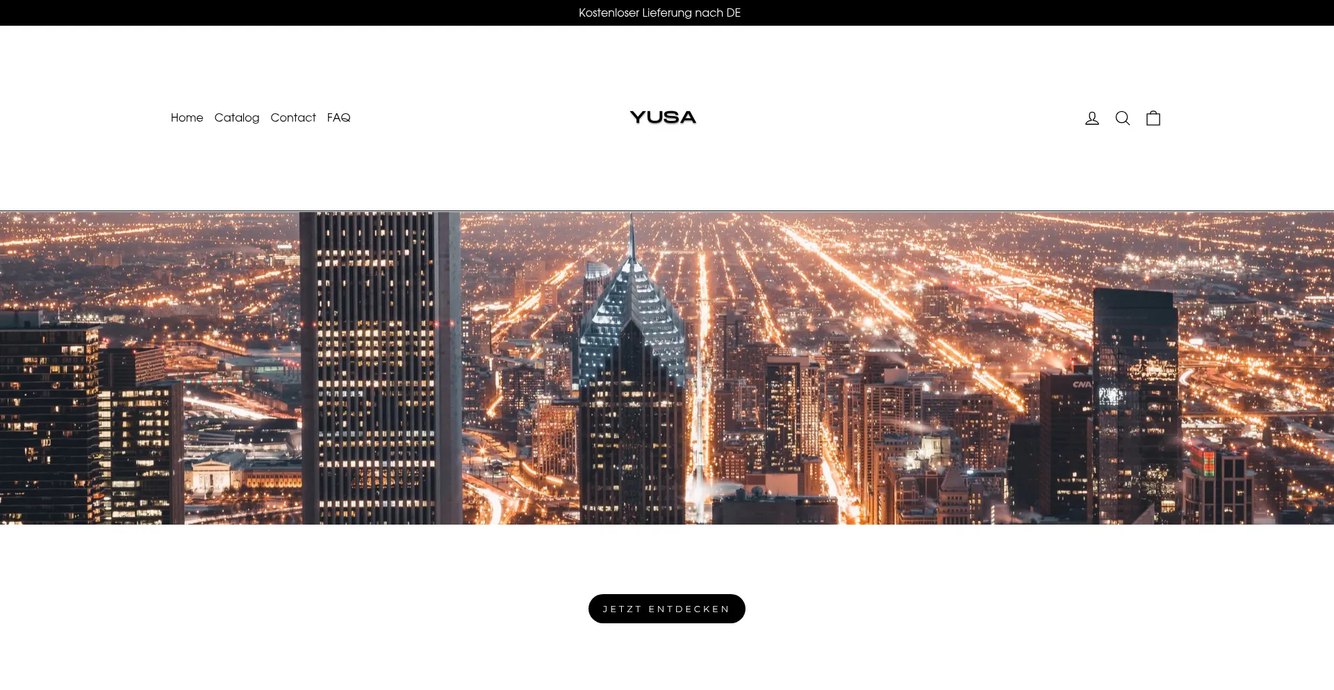 Website screenshot of Yusastores.com