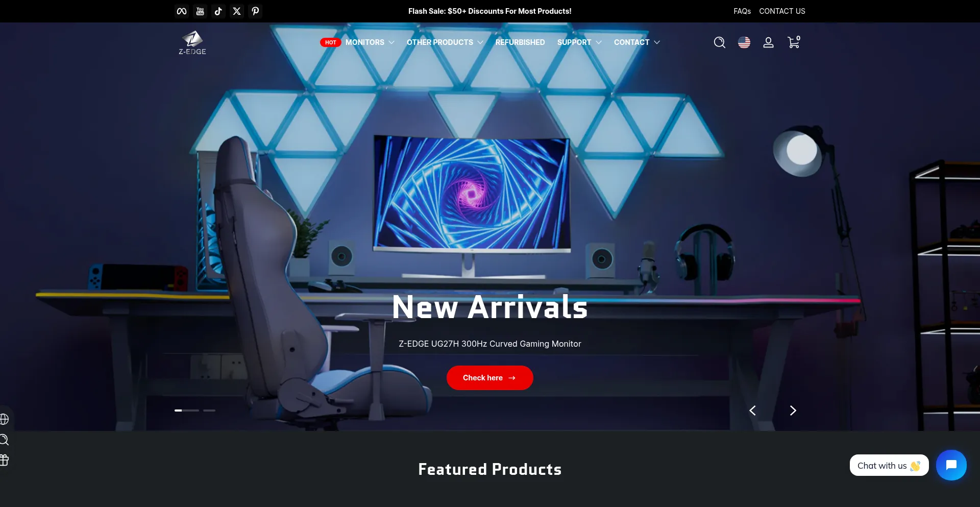 Website screenshot of Z-edge.com