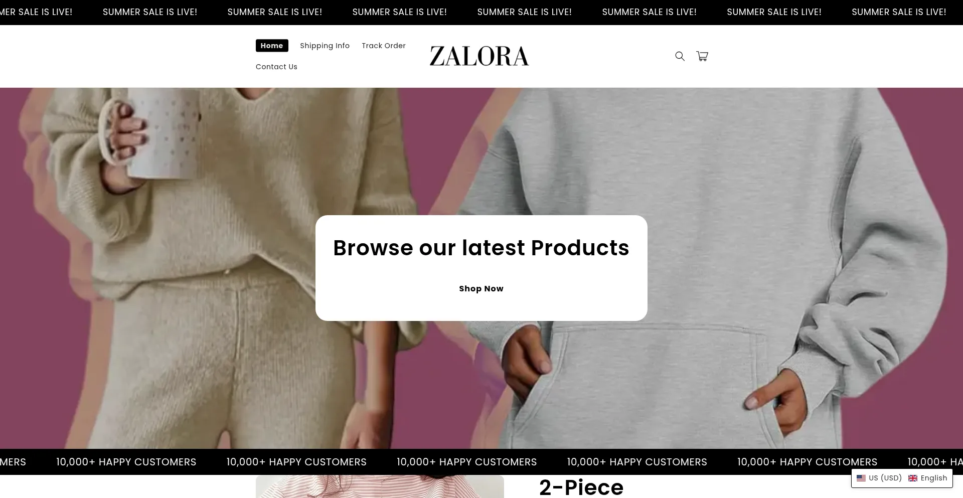 Website screenshot of Zaloralegacy.com