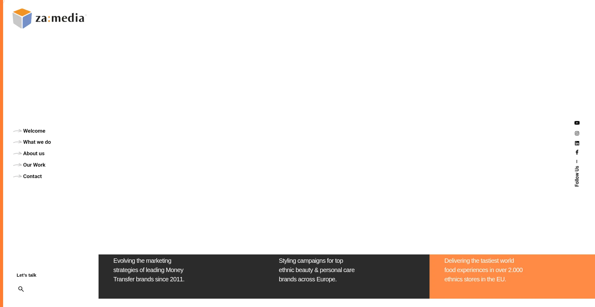 Website screenshot of Zamedia.de