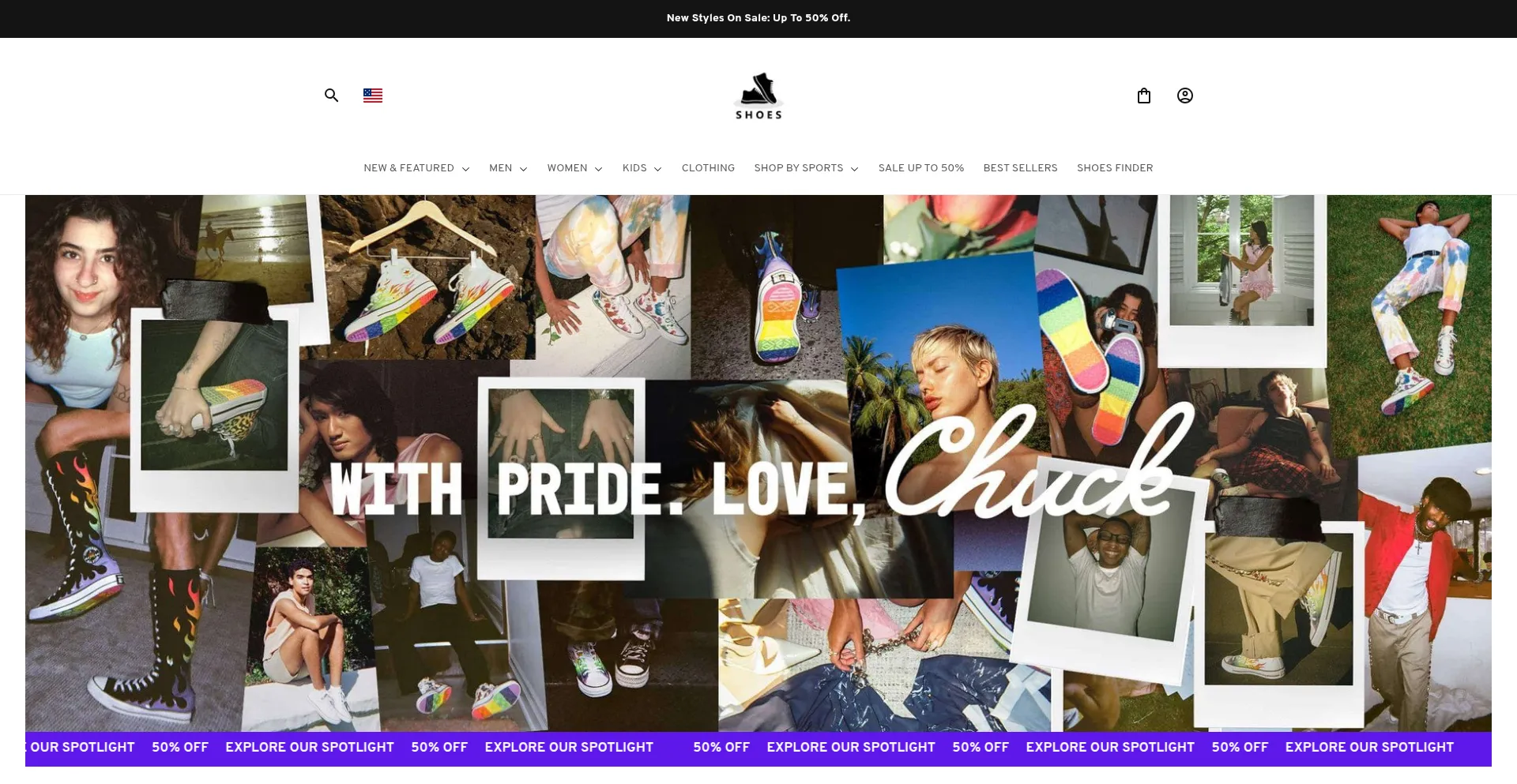 Website screenshot of Zashoes.com