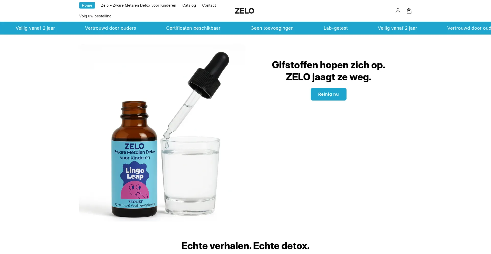 Website screenshot of Zelonaturals.com