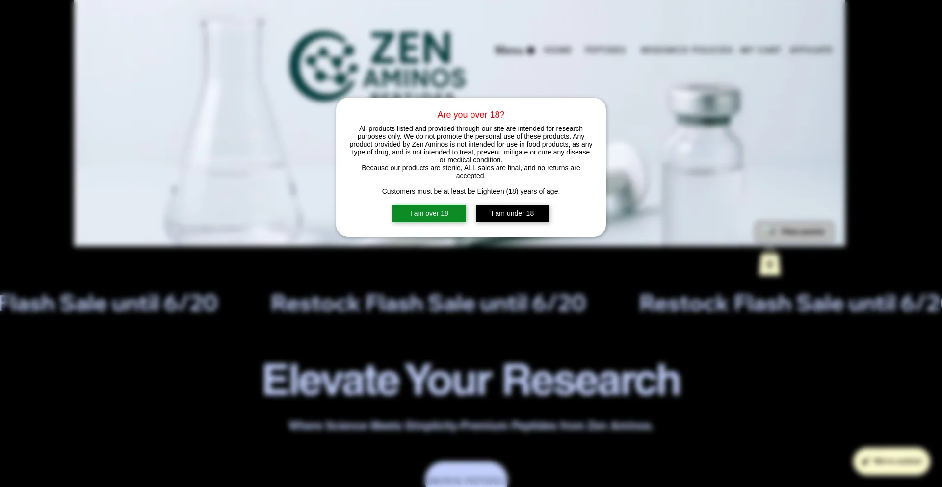 Website screenshot of Zenaminos.com