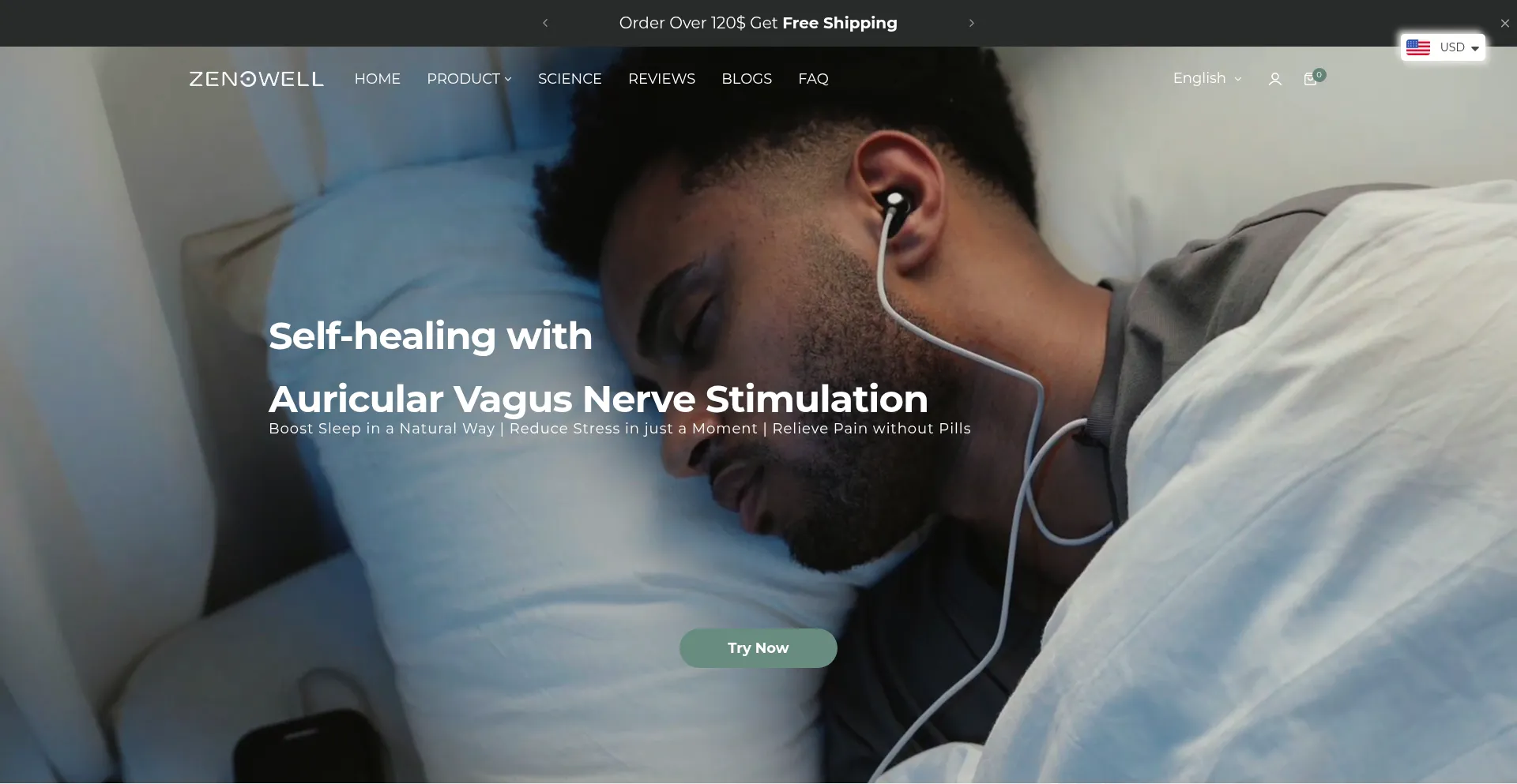 Website screenshot of Zenowell.de