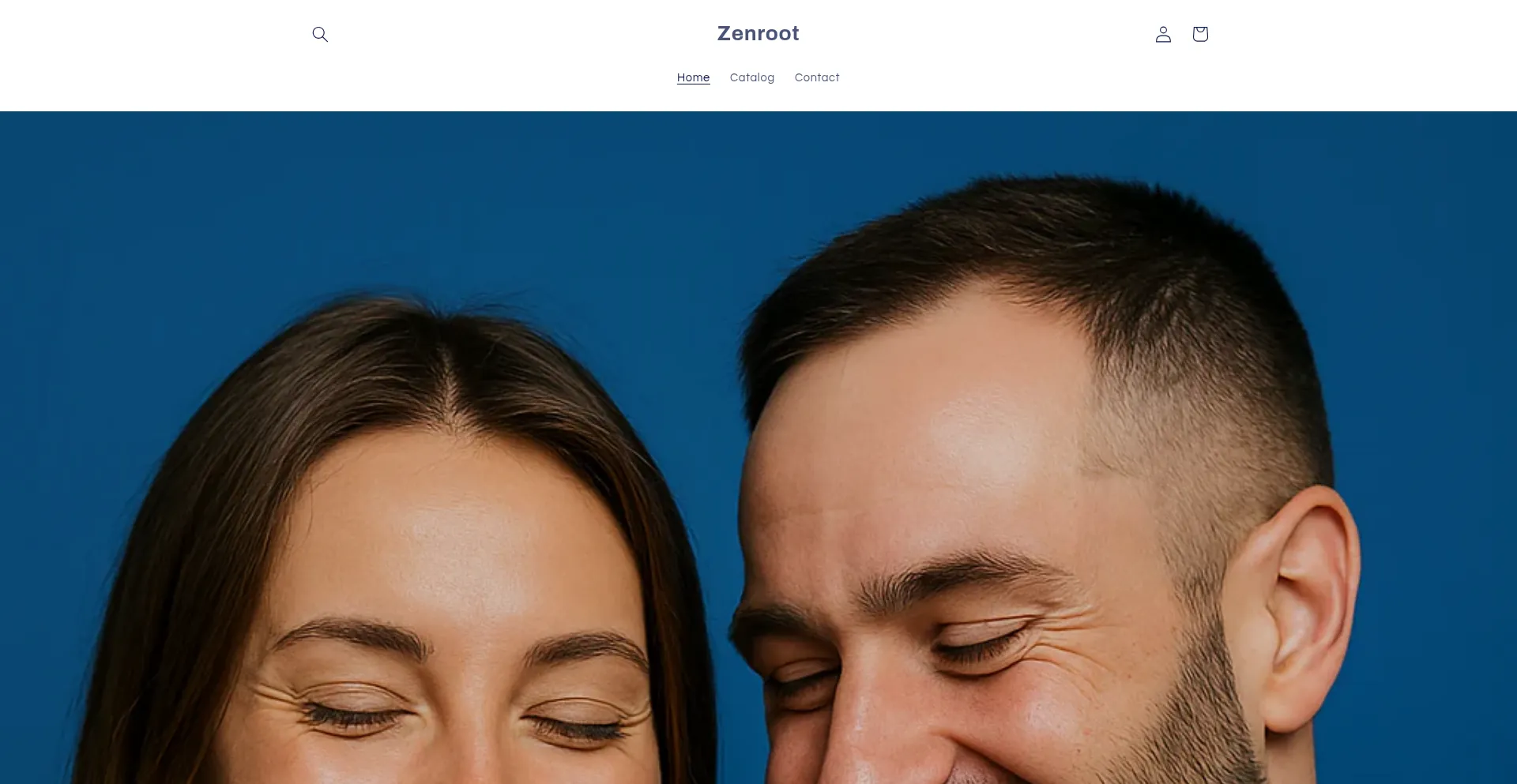 Website screenshot of Zenroot.store