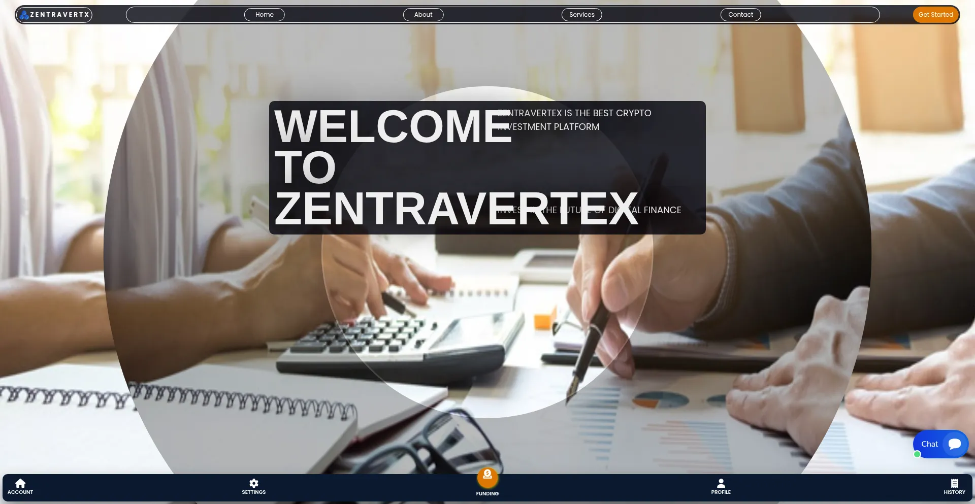 Website screenshot of Zenthravertex.com
