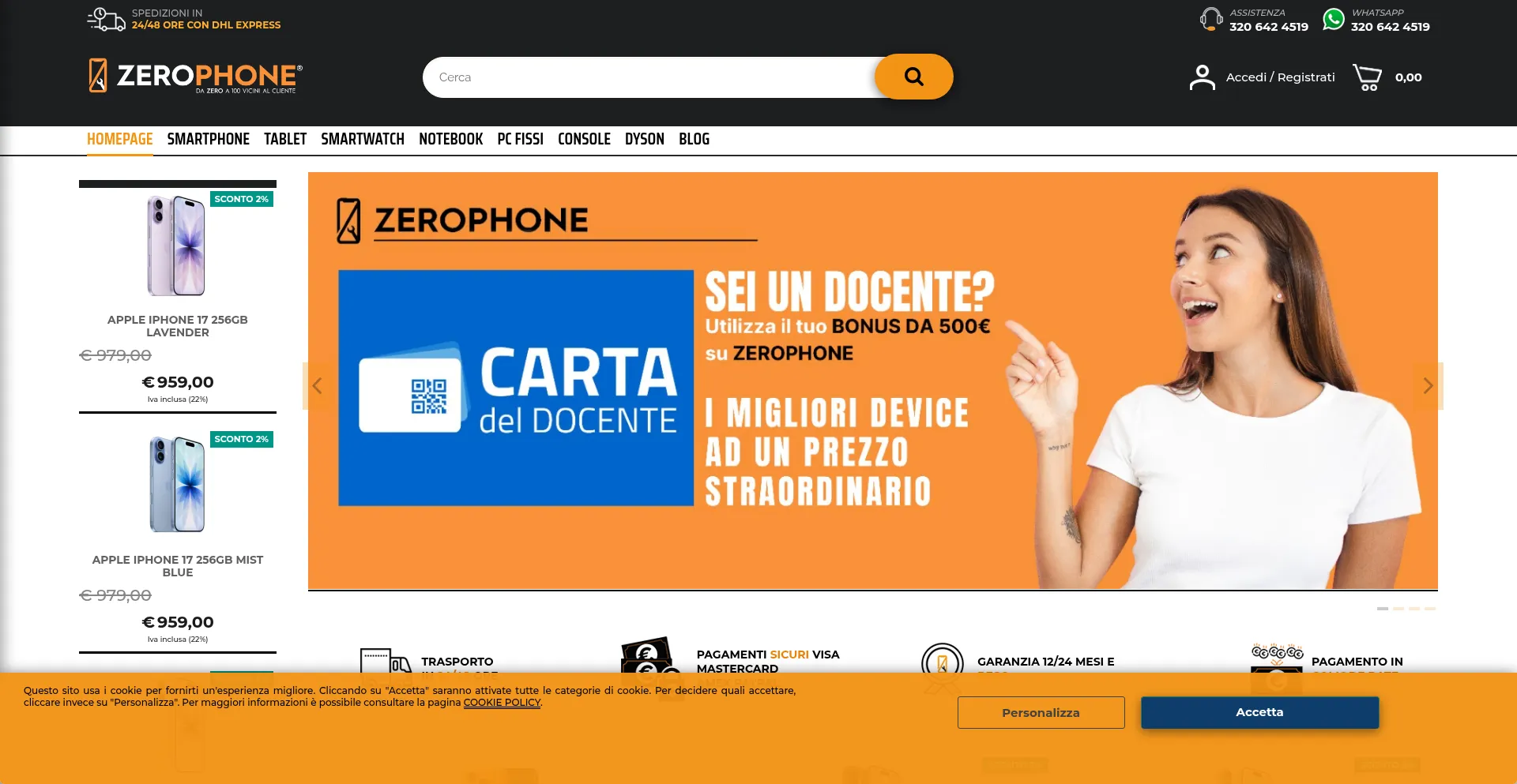 Zerophone.it Screenshot