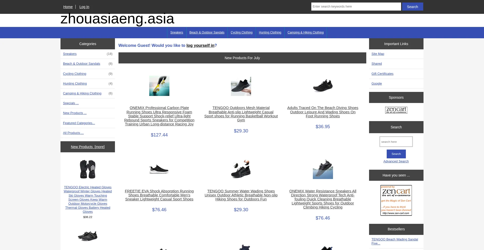 Website screenshot of Zhouasiaeng.asia