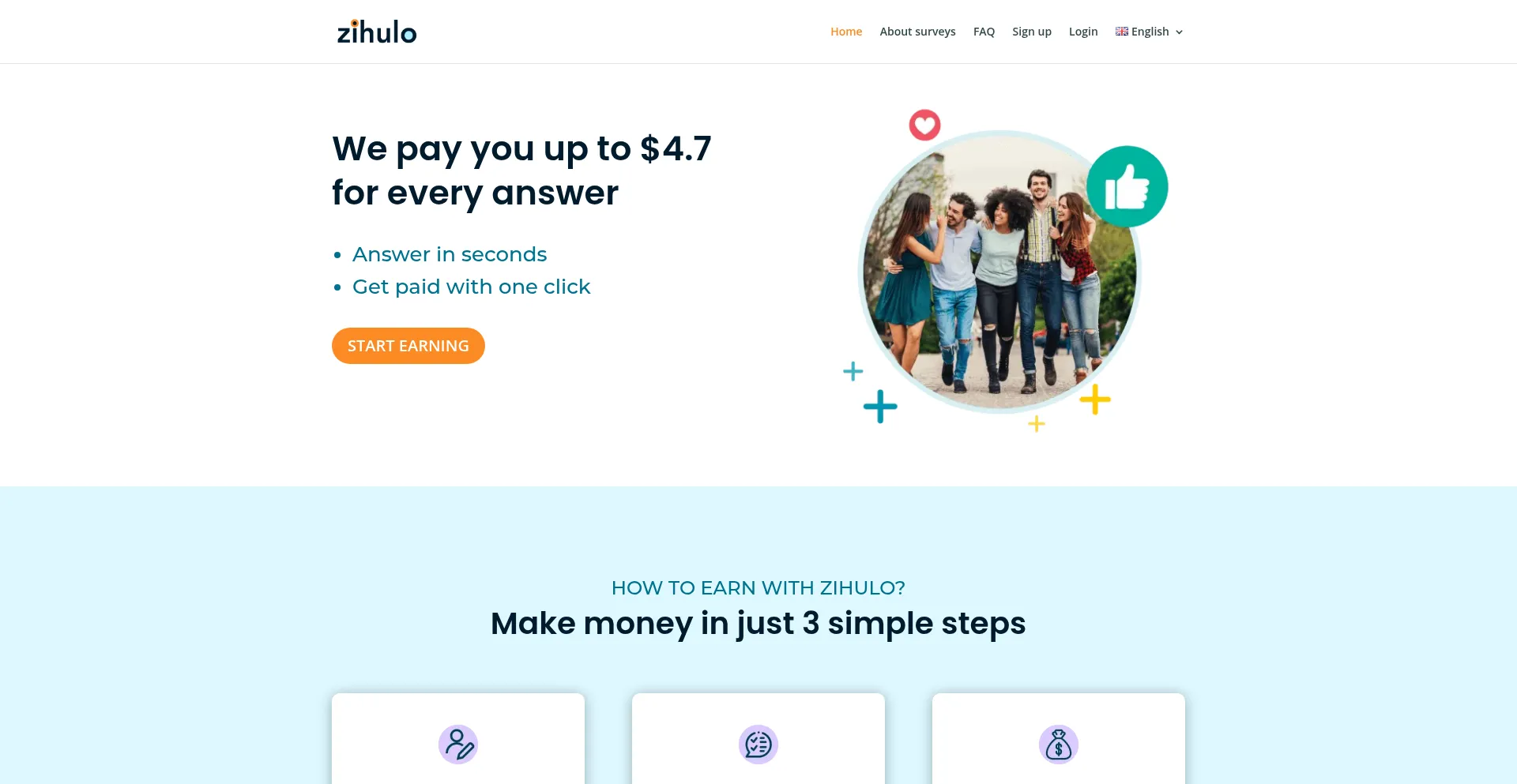 Website screenshot of Zihulo.com
