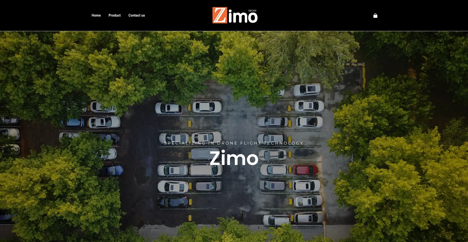 Website screenshot of Zimodrone-uk.com