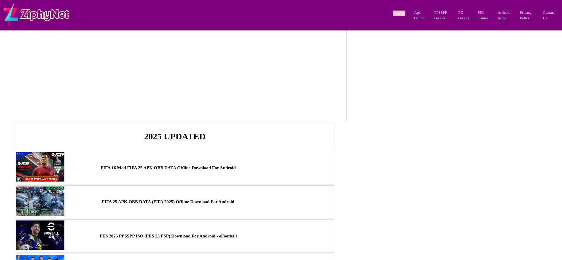 Website screenshot of Ziphynet.com.ng