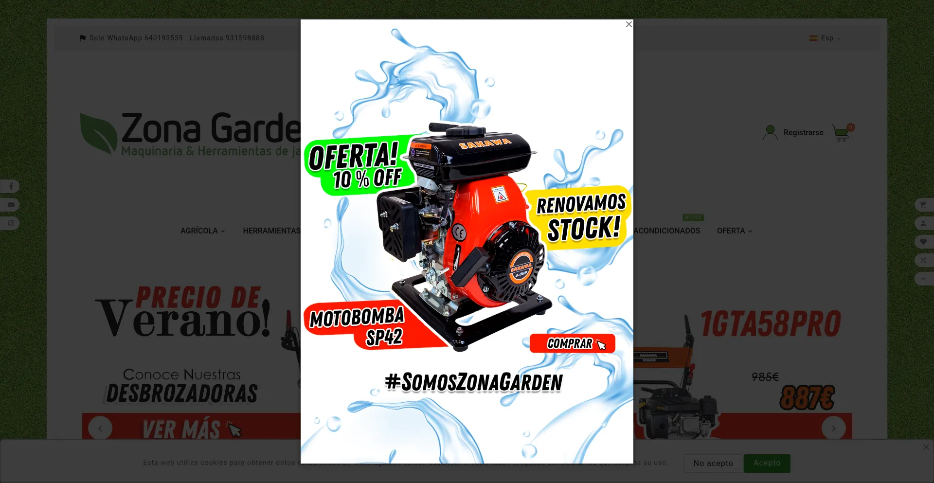 Zonagarden.com Screenshot