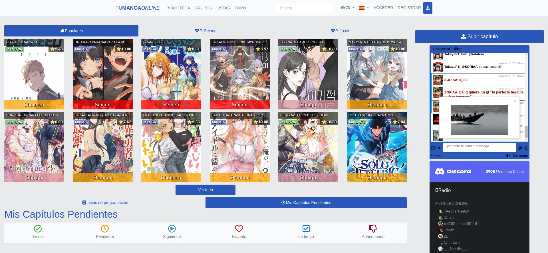 Website screenshot of Zonatmo.com