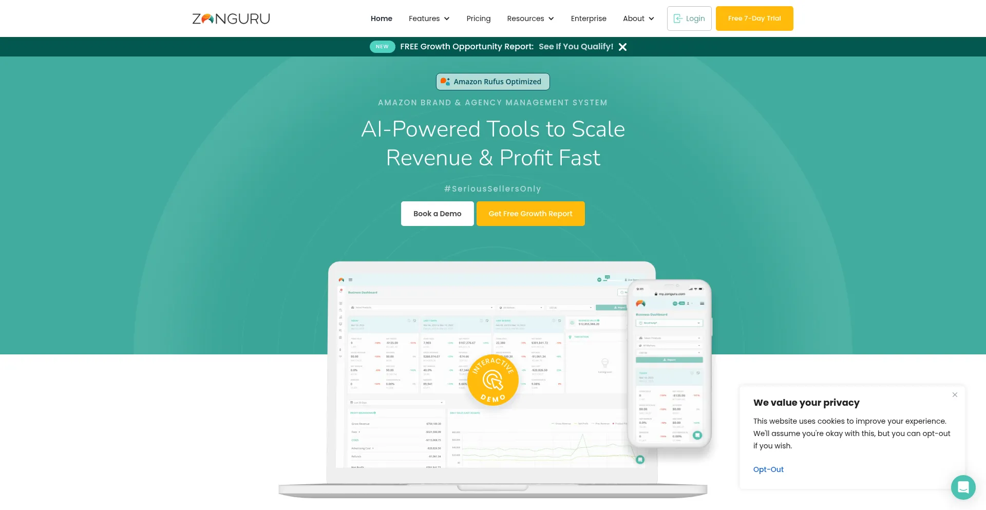 Zonguru.com Screenshot