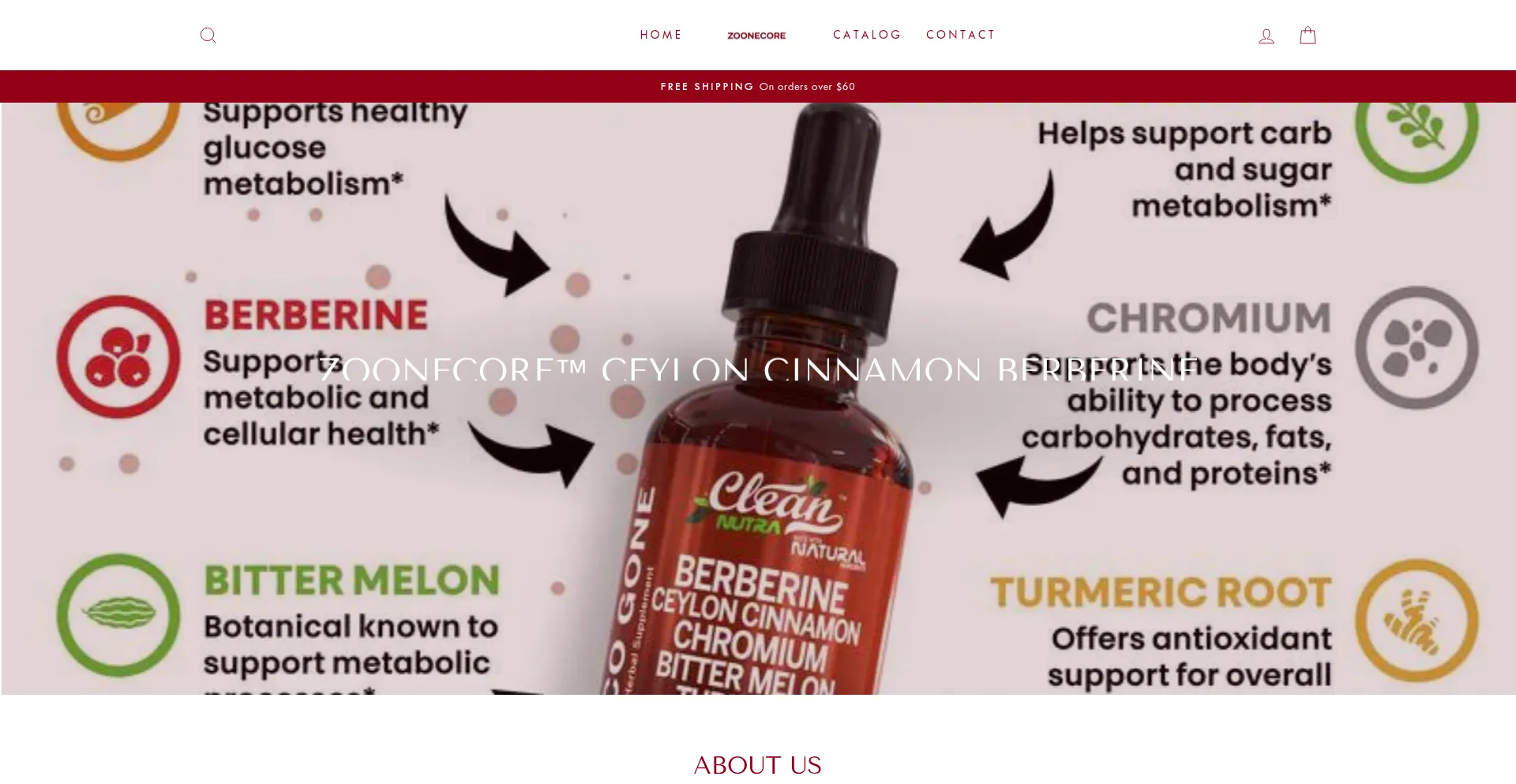 Website screenshot of Zoonecore.com