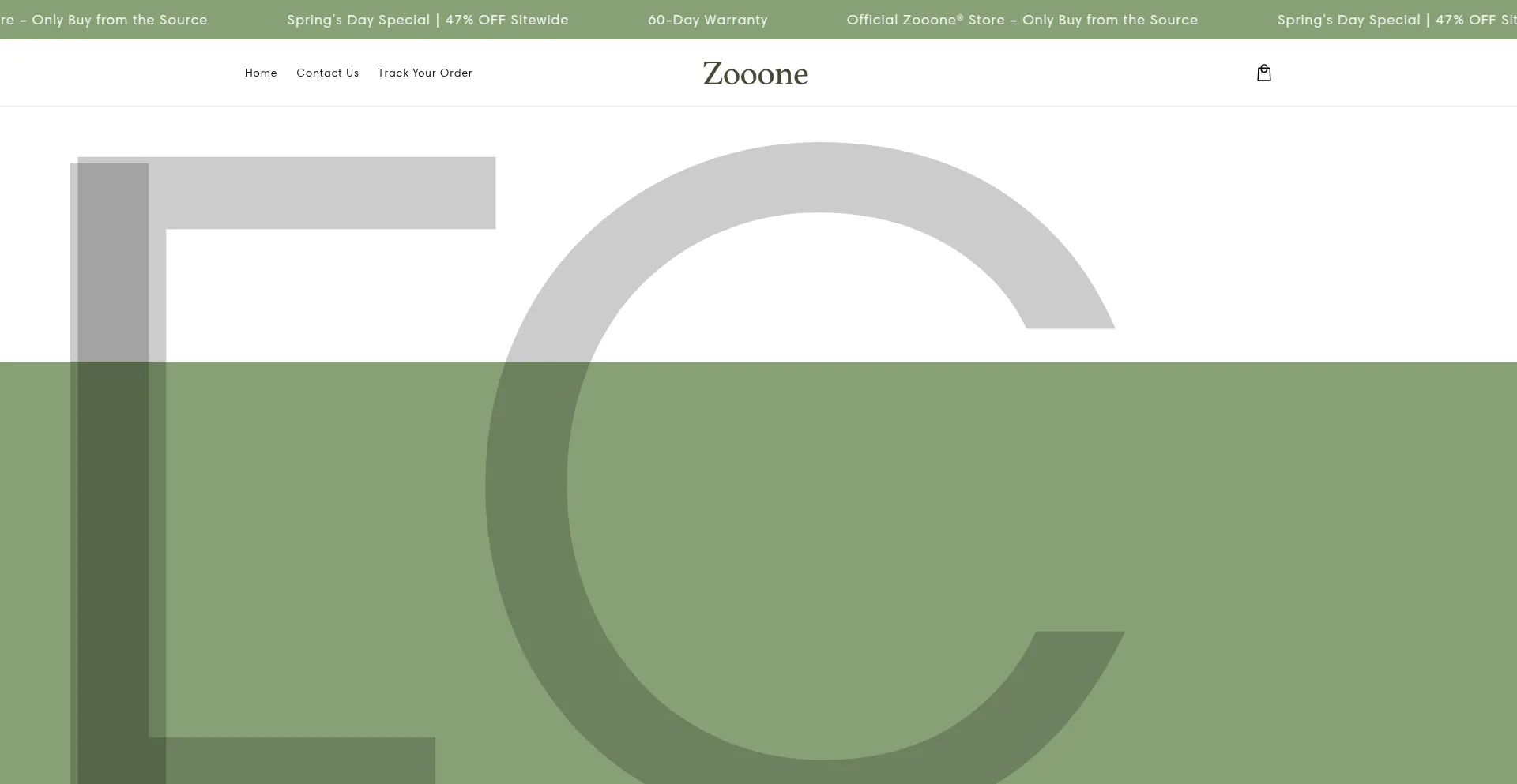 Website screenshot of Zooone.co