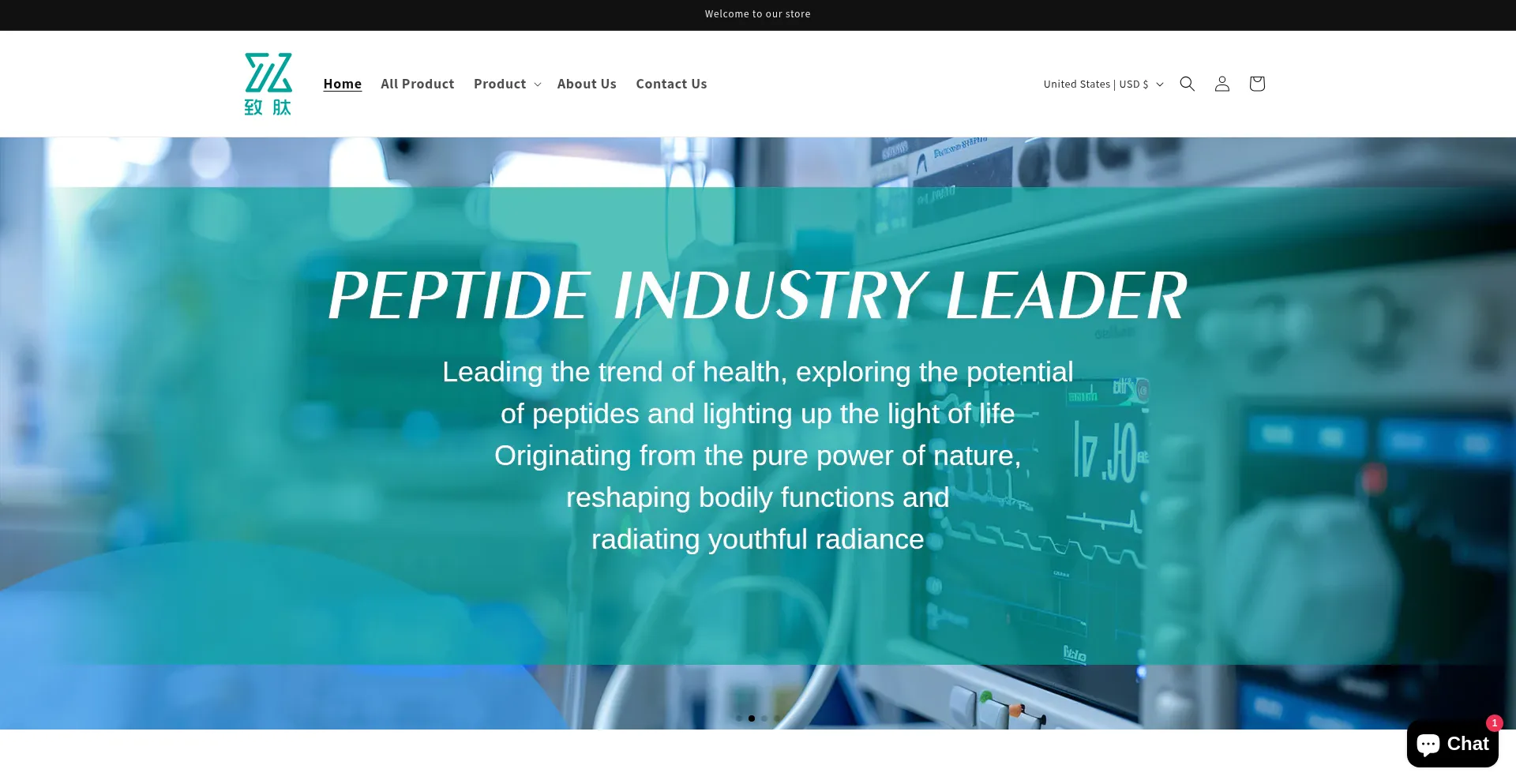 Website screenshot of Zztai-tech.com